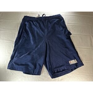 NBA AND1 Basketball Shorts Navy Blue Mesh Athletic Drawstring Men's XL No Tag